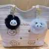 Colgante de Panda Bola de Peluche de Dibujos Animados Llavero Lindo para Coche Muñeco de Peluche Colgante para Bolso de Pareja Pequeño Regalo Venta al por Mayor