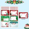 10 Hojas/Paquete de Deseos de Feliz Navidad Juguetes para Niños Calcomanías Etiquetas Decoración Navideña