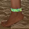 Moda Playa Vacaciones Estilo Color Acrílico Luminoso Cuentas Tejido Elástico Mujer Pie Cinco Piezas Conjunto