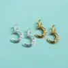 Prata Esterlina S925 Galvanizada Acessórios de Diamante de Precisão Zircônia Pingente de Lua Pulseira de Cristal DIY Pulseira Pingente de Crescente