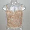 Corset Sexy de Renda Dupla Camisola Feminina de Outono com Renda Cílios Top Interno Comércio Exterior Vazado Transfronteiriço Camisola