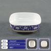 Cuenco Cerámico de Girasol Nostálgico Estilo Antiguo, Cuenco de Bambú Flor Azul y Blanco de Porcelana, Cuenco para Arroz, Cuenco para Fideos, Vajilla Retro de Granja