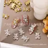 Joias de Liga para Nail Art Broca de Unha Urso Canta Amor Broca para Nail Art Pedra Olho de Gato Acessórios de Nail Art Celebridade da Internet Igual