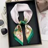 Estilo Novo de Primavera Arte Guofeng Lenço de Seda Lótus Leve Moda Versátil Quadrado Pequeno Acessórios Rejuvenescedores Lenço de Cabeça