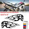 Motocicleta universal tanque de combustible llama tótem pegatina modificada calavera pegatina personalidad tira flor pegatina DIY