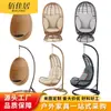 Cadeira de Rattan para Pátio de Jardim ao Ar Livre Cadeira Suspensa Balanço Cesta Suspensa Sofá Individual Gaiola de Pássaro Criativa Suporte Suspensor para B&B