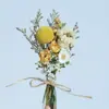 Mini buquê transfronteiriço de 12cm de flores secas, flores preservadas, lapela de casamento, lembrancinha de festa, presente de Natal, decoração de caixa de presente
