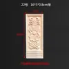 Moldura de Puerta con Aplique de Madera Maciza Estilo Europeo, Decoración Rectangular tallada con Flores, Adorno de Columna Romana, Capitel y Base Semicirculares