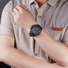 Reloj Megir para Hombre Multifuncional Cronógrafo Calendario Deportivo Reloj de Cuarzo Resistente al Agua Reloj para Hombre 2052