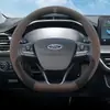 Adequado para capa de volante Ford Focus, camurça ultrafina, modelos 12 e 15, capa de volante clássica Focus, uso em todas as estações