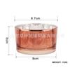 Vaso cuadrado de vidrio para vela galvanoplastia plata rota cuadrado cilindro vaso vacío para vela de aromaterapia vaso cuadrado Cielo Estrellado