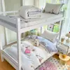 Juego de Tres Piezas de Cama para Dormitorio Estudiantil de Algodón Puro, Funda de Edredón de Algodón para Estudiante Universitario, Juego Completo de Colchón, Sábana Plana y Sábana Ajustable Seis Piezas