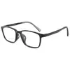 Montura de Gafas Cuadrada para Jóvenes y Niños Montura 75010 Ultra-Ligera Tr90 Montura de Gafas para Prevención de Miopía de Estudiantes Hombres y Mujeres con Lentes Graduados