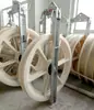 Puxador de Cabo Três em Um de Alta Qualidade com Diâmetro Grande, Roda de Nylon Resistente ao Desgaste e Canaleta para Cabo de Aço para Pendurar e Sentar