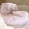 Pijama de Mujer Estilo Nuevo para Otoño e Invierno, Cardigan Cálido de Terciopelo Alemán de Manga Larga Color Sólido, Se Puede Usar Afuera, Conjunto para Estar en Casa, Descuento por Compra al por Mayor