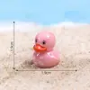 Novo produto transfronteiriço: adoráveis patinhos de casamento com tema de casal, decorações fofas de patinhos, acessórios DIY, ornamentos para paisagem em miniatura e pequenas decorações de mesa