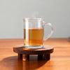 Taza de Té Casual para Beber Té Verde Taza de Oficina con Tapa Desayuno Hogar Asa Taza de Café Taza de Vidrio
