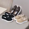 Zapatos de piel para niños, zapatillas casuales sin cordones para primavera y otoño, ligeras, de suela suave, transpirables, zapatillas sin cordones versátiles para niños