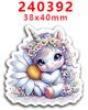 Nuevo parche de resina acrílica 2023, moño, adorables pegatinas decorativas para refrigerador PR240383