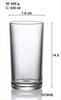 Taza Recta de Vidrio Redonda de Gran Capacidad Engrosada Taza para Jugo Taza para Enjuague Bucal y Cepillado de Dientes de Hotel Taza Recta de Vidrio para Tenis de Mesa