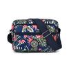 Bolsa transversal casual de grande capacidade com várias camadas, leve para viagens ao ar livre, pequena bolsa quadrada de tecido Oxford, bolsa de ombro elegante e versátil