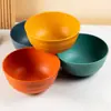 Tigela de plástico de palha de trigo tigela de salada tigela simples para casa tigela de arroz tigela de sopa tigela de cereal para dormitório tigela de macarrão instantâneo atacado