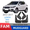 Adecuado para Neumáticos de Coche Faw Junpai D60 2013-2017, Guardabarros Hechos de Material de Goma Blanda de PP