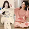 Pijama Japonés Girly para Primavera y Otoño para Mujer, Dulce Traje de Dos Piezas de Manga Larga de Otoño, Ropa de Casa para Salir
