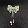 Presilha de Mola Coroa de Pérola Moda Estilo Coreano Elegante Strass Princesa Presilha Lateral Textura Retrô Luxo Presilha de Cabelo Lua