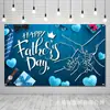 2026 Tela de Fondo para el Día del Padre Decoración de Fiesta Temática Tela Bandera del Día del Padre Tela para Colgar Fotos Personalización