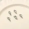 Fecho Lagosta de Metal em Aço Inoxidável Preserva Cor Argola Única Kit de Materiais para Conexão de Ponta Acessório para Joias Artesanais DIY