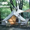 Tienda de Campaña para Exteriores Yurta de Campamento Tienda Piramidal Impermeable Suministros de Picnic Indios Construcción de Grupos Multiusuario