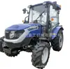 Tractor Agrícola Pequeño 254 Tracción en las Cuatro Ruedas Multifuncional para Huertos Rotocultivador Diésel Tractor con Ruedas Agrícola para Invernaderos