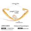 Jieding Pulsera de Acero Inoxidable con Corazón de Pedrería Europea y Americana Joyería de Mano de Nicho Ins Joyería Transfronteriza de Acero de Titanio para Mujeres Regalo 520