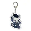 Man Yun Cazador de Demonios: Llavero de Mascota Kimetsu No Yaiba Anime Inosuke Nezuko Acrílico Colgante para Mochila de Estudiante
