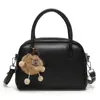 Bolsa Transversal de Ombro Único de Inverno, Bolsa Boston de Couro Vegetal, Nova Bolsa Transversal Simples de Ombro Único, Bolsa Elegante para Mulheres