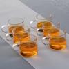 Vidro resistente a alta temperatura xícara de chá pequena cor punho Copo resistente ao calor xícara de chá kung fu chá set High Borosilicate copo de chá