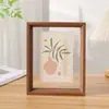 Suporte de Exibição de Porta-Retrato Transparente Dupla Face 6 polegadas 7 polegadas 8 polegadas Moldura de Exibição de Espécimes Acrílica Moldura para Caligrafia Moldura de Montagem
