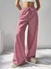 Pantalones Casuales de Cuadros de Pierna Recta de Cintura Alta Transfronterizos Europeos y Americanos Amazon Verano Pantalones de Pierna Ancha Verano para Mujer Pantalones Largos Finos