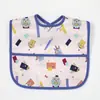 Babero Infantil Transfronterizo Bolsa de Comida Tridimensional para Bebé Babero Impermeable y Lavable para Bebé Bolsa Resbaladiza Super Suave Toalla Resbaladiza para Comer