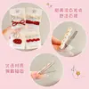 Pinza para el cabello con lazo de lunares rojos Ankela para niñas, Pinza de alta gama para patillas laterales, Pasador, Accesorios para el cabello