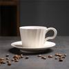 Xícara de café de cerâmica vintage estilo japonês e pires terno presente criativo xícara de chá da tarde caneca de café de grés