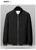 Chaqueta de Collar de Béisbol Explosiones Chaqueta Hombre Primavera y Otoño Cuello Vertical Botón Oculto Chaqueta 2024 Nueva Chaqueta de Otoño Versátil