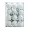 Item Popular Transfronteiriço: 24 Bolas de Natal de Plástico Galvanizado de 3cm, Bolas Decorativas Brilhantes, Bolas Foscas, Enfeites para Pendurar na Árvore de Natal