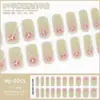 Nuevas Pegatinas para Uñas de Gel UV con Foil Dorado y Brillo Degradado, Pegatinas de Arte para Uñas de Gel Semi-Curadas para Lámpara de Fototerapia