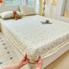 Sábanas de Algodón Puro para Producto Único Protector de Colchón Simmons Dormitorio Hogar Sábanas Ajustables de Algodón Pieza Única Funda de Almohada Fabricante Mayorista