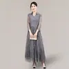 Elegante Vestido de Noche para Banquetes 2026 Nuevo Estilo Verano Adulto Encaje Sudeste Asiático Ebay Vestido Largo para Mujeres