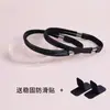Zapatillas de tacón alto con diamantes brillantes, sandalias para evitar que los zapatos se caigan del pie, cordones de diamante brillante, cordones elásticos fijos para evitar el talón
