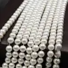 Contas de Concha Inteira Revestidas com Contas de Arroz Branco Pérolas de Imitação Contas Redondas Pequenas Acessórios Antigos para Cabelo Acessórios de Borla de Contas DIY