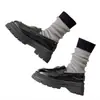 Calcetines de Felpa Japoneses Versátiles con Bloques de Color para Mujer, Calcetines de Media Pantorrilla, Calcetines Gruesos Cálidos de Invierno, Calcetines Largos Holgados con Bloques de Color